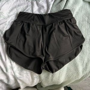 Black athletic shorts